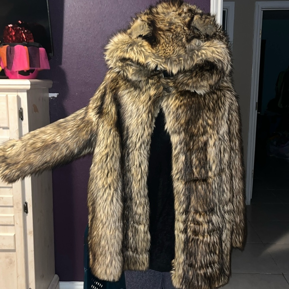 Spirithood Grizzly Bear Faux Coat